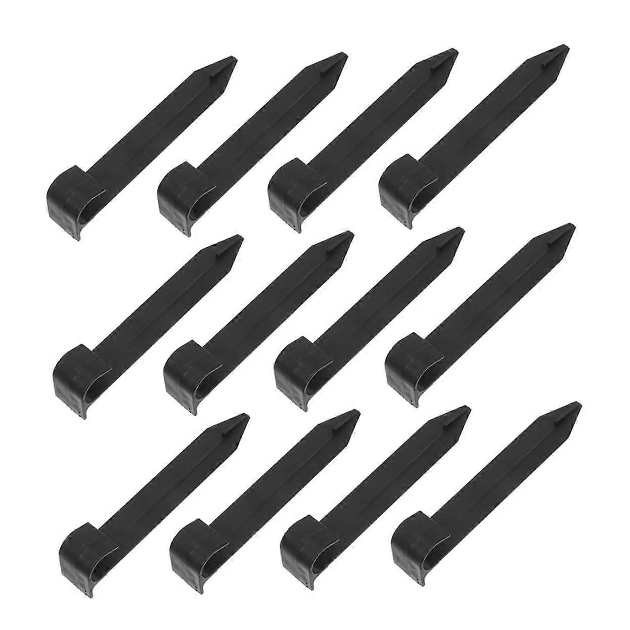 50pcs Drip Irrigation Stakes for Secure Pipe Hold, Quick Ground Install, Universal Garden Hose Support