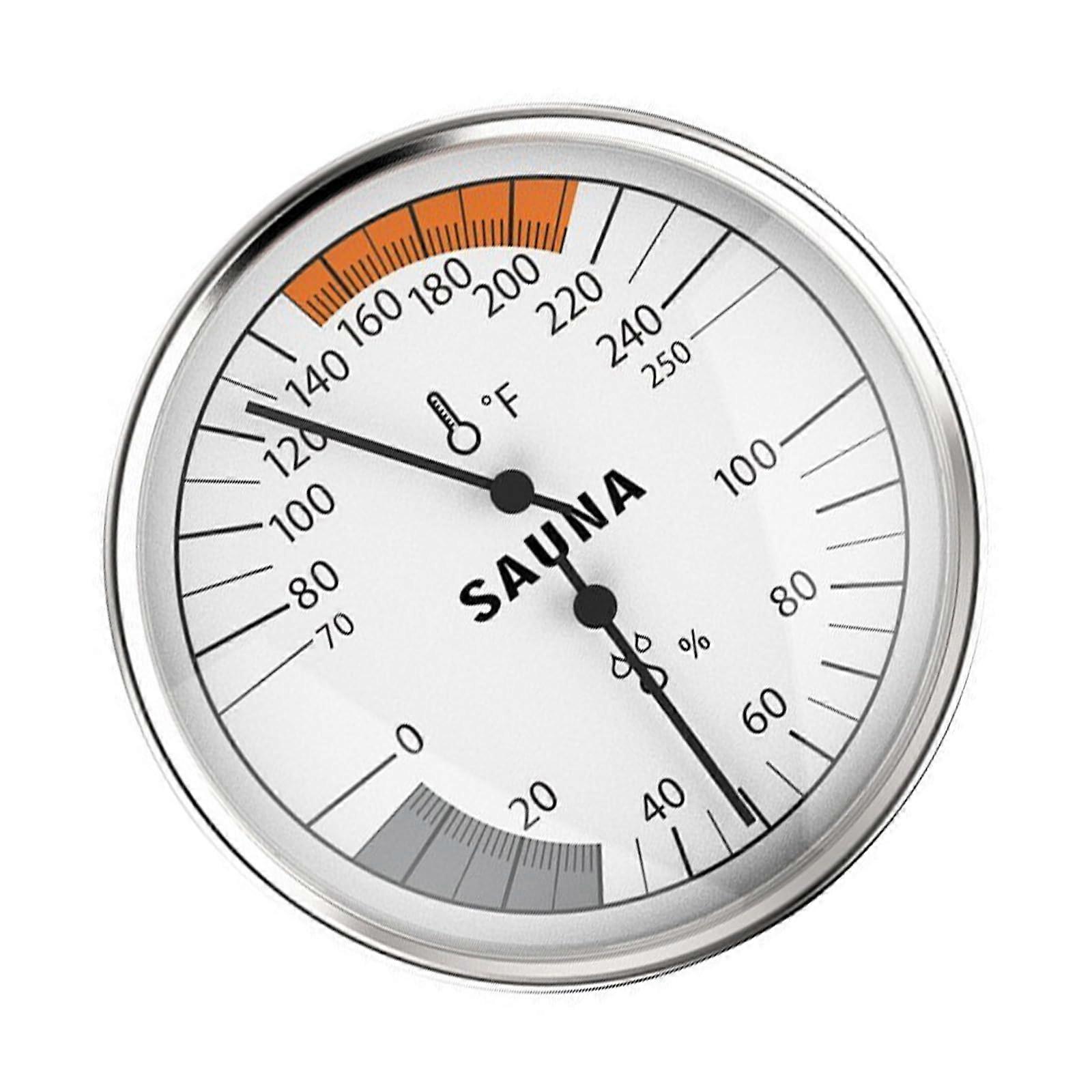 Sauna Thermometer Hygrometer Combo  Temp Resistant Rustproof Alloy for Home Spa