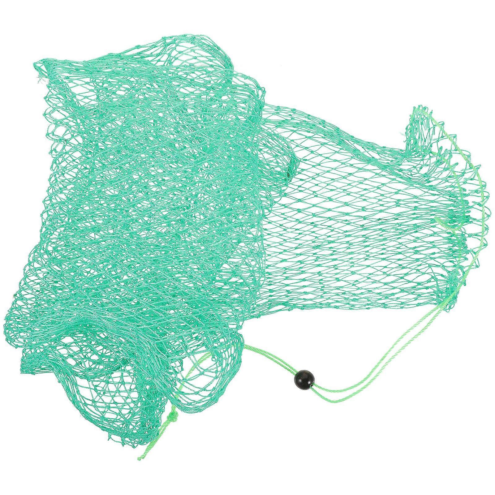 Fishing Net Bag Nylon Material Drawstring Fish Catching Net for Pet