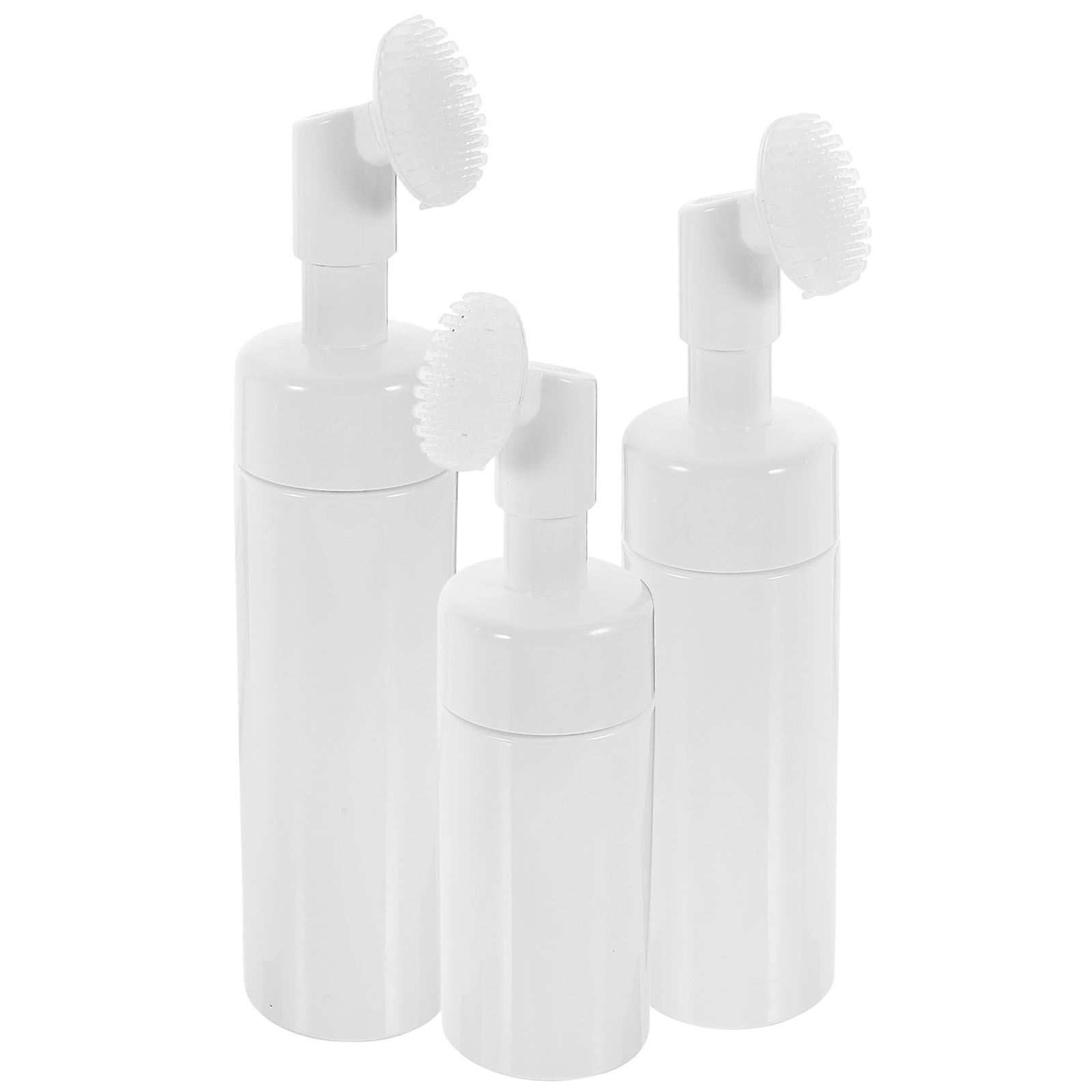 Foam Pump Bottle with Brush for Foaming Cleanser 3Pcs Collection