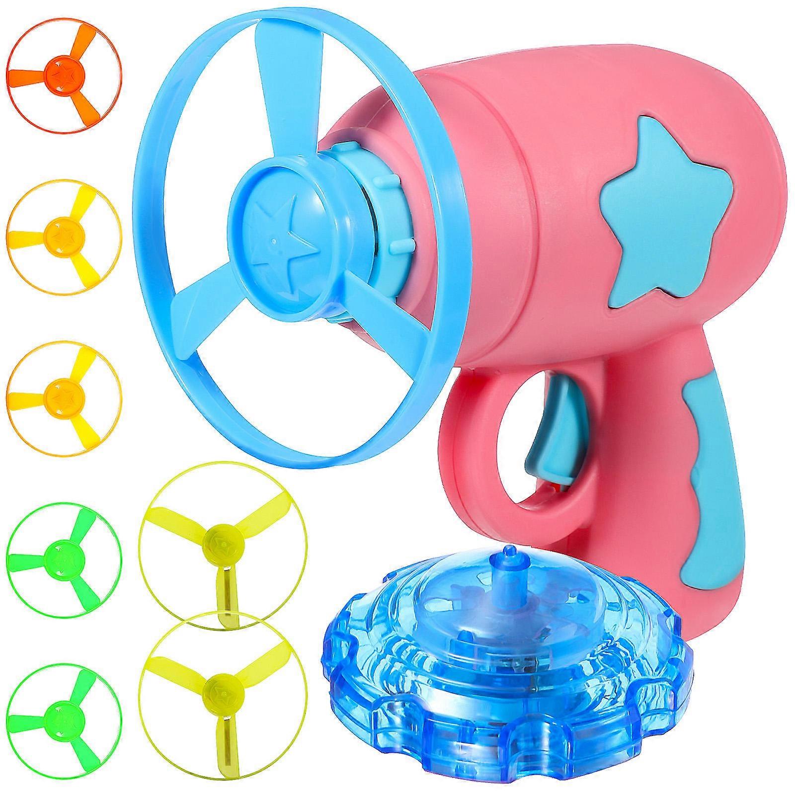 Interactive Cat Toy Flying Disc Launcher for Pets 4Sets Fetch Playset