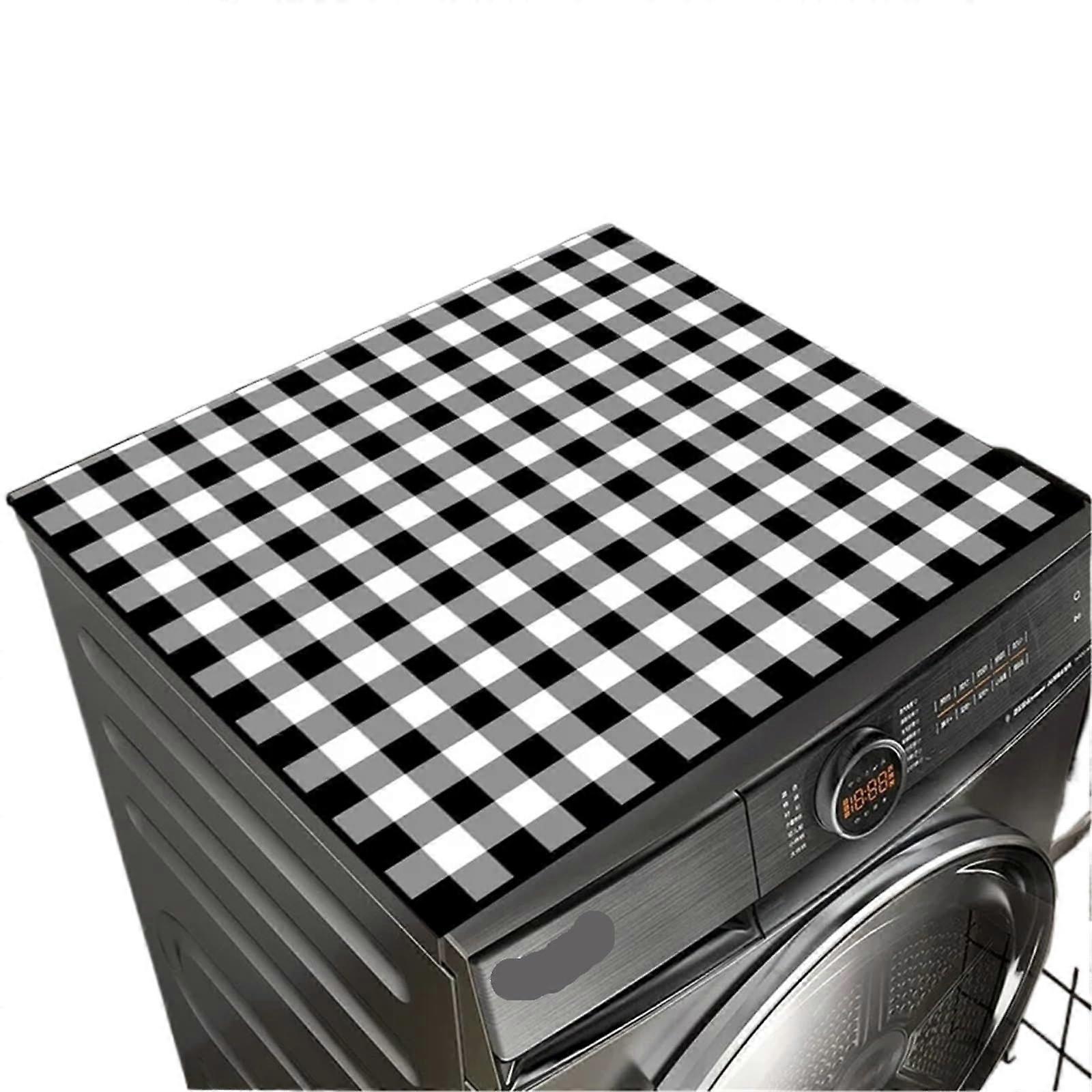 Waterproof Dustproof Washing Machine Cover Mat 50x50cm AntiSlip Decorative  Protector