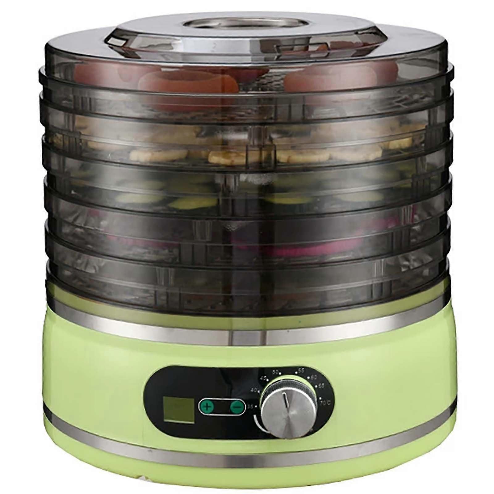 Electric Food Dehydrator with 5 Stackable Trays, Adjustable Temperature and Timer for Fruits, Vegetables, Meat