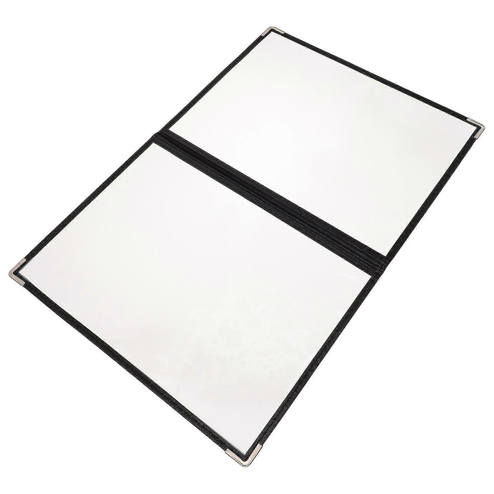 Durable Transparent Menu Cover PVC Binder for Restaurant Use 6Pcs Set