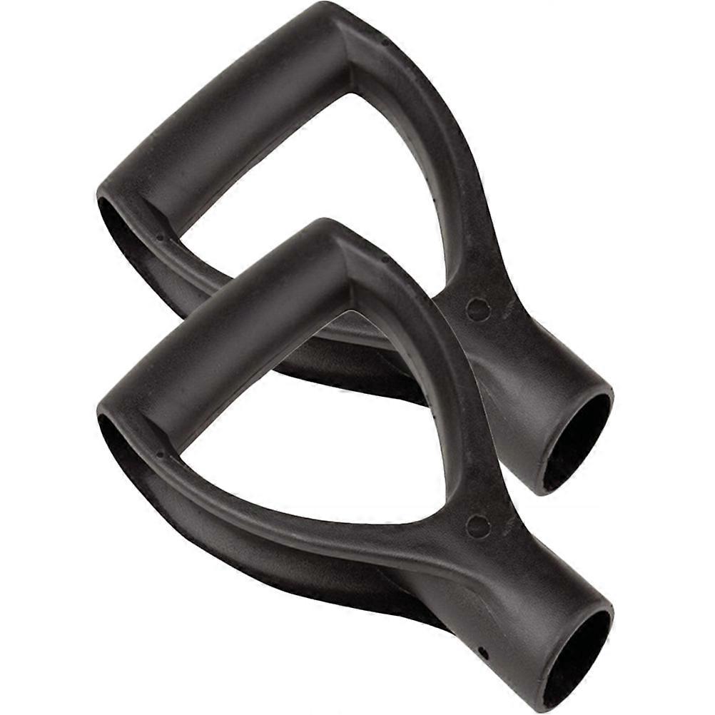 Replacement Snow Handle Plastic Grip Handle D-Shaped 2Pcs