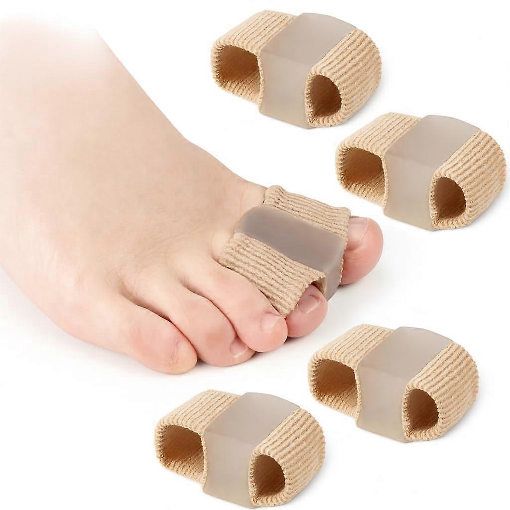 10 Pcs Gel Toe Separators Bunion Corrector with Dual Loop Soft Silicone for Overlapping Toes Relief