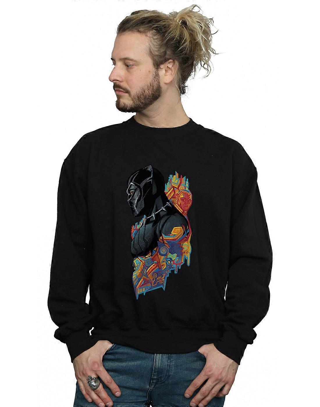 Marvel pantera nera profilo felpa