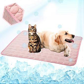 Selbstkühlende Haustierdecke aus Eisseide für Hunde und Katzen, geeignet für Haustierbetten, -kennel und -sofa