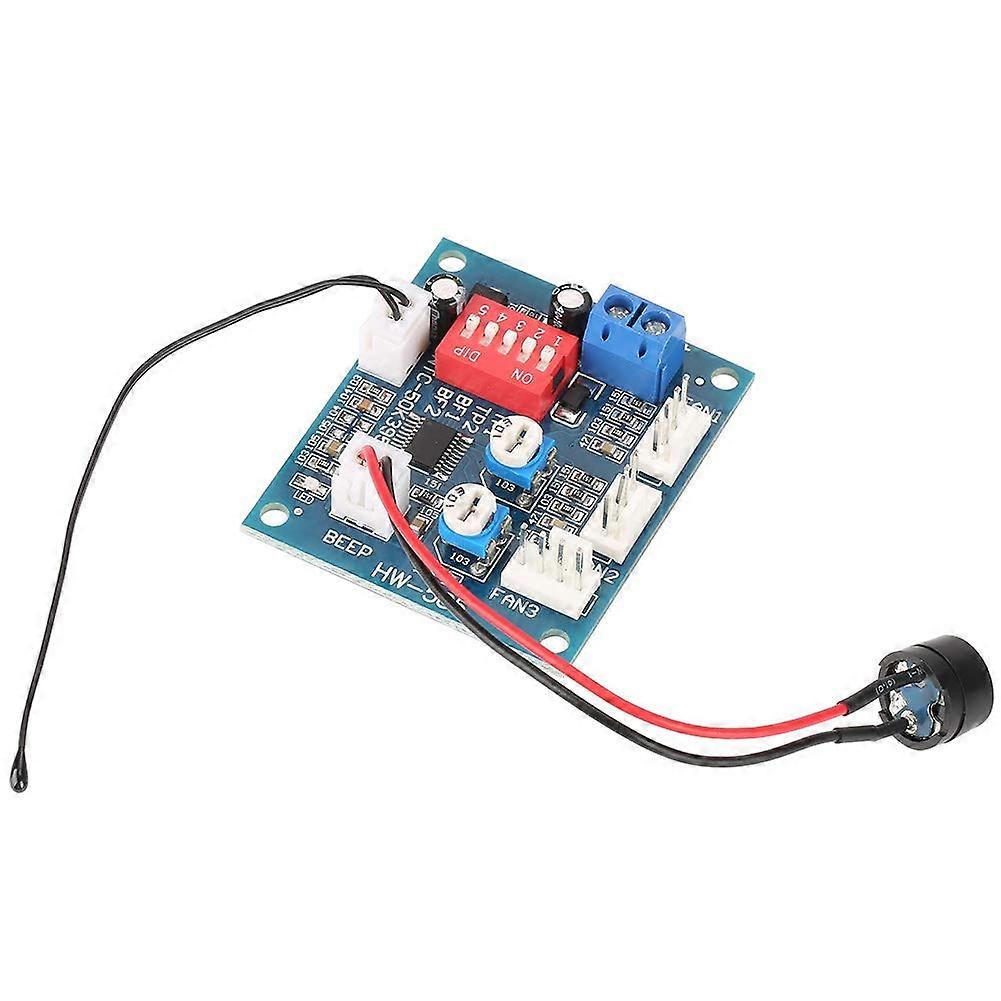 PWM Fan Speed Controller 12V Four Wire PC CPU Module with Smart Temperature Control and Sensor