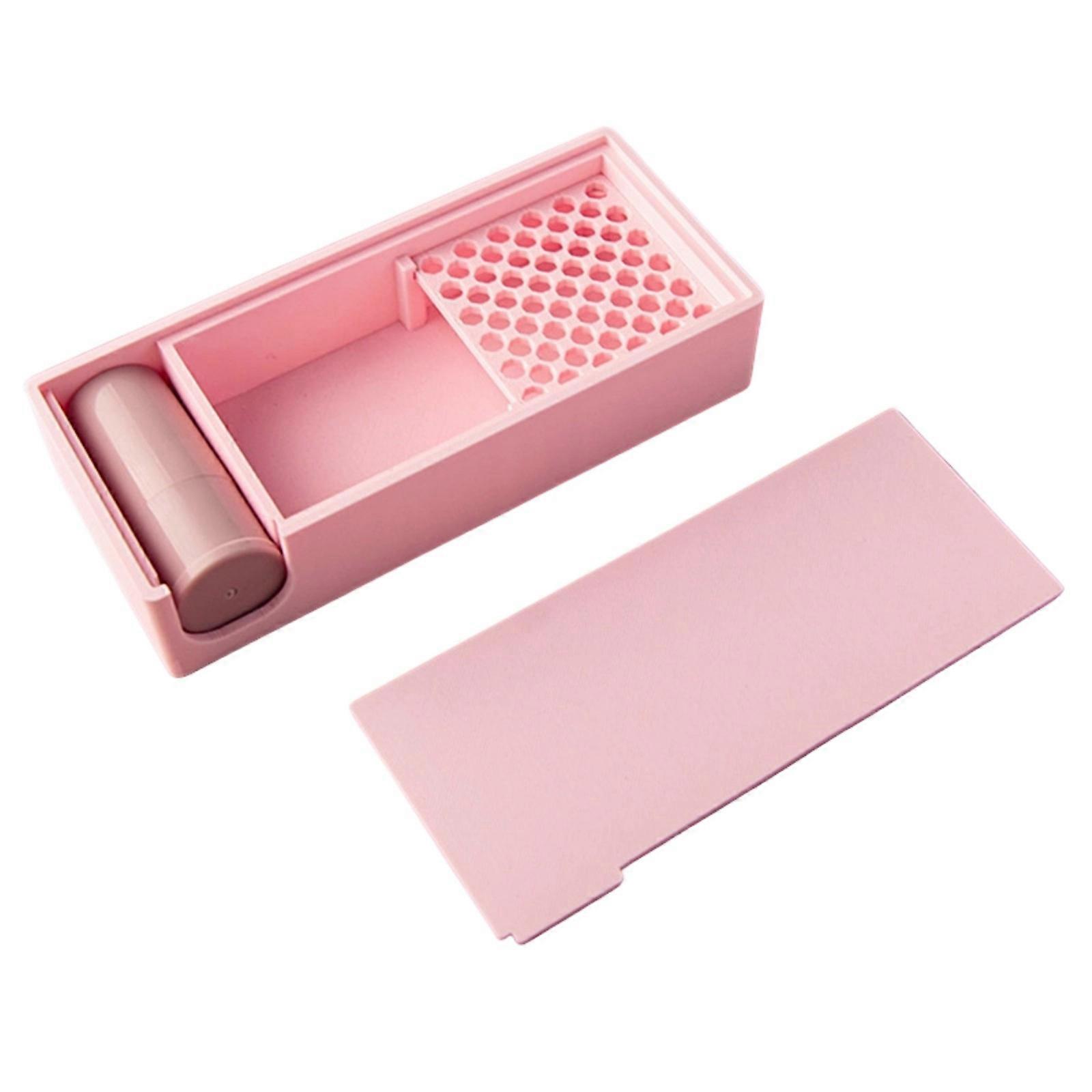 Storage Container for Modeling Clay and Baking Starch Featuring Nonstick Surfaces Polylactic Acid Construction  pink