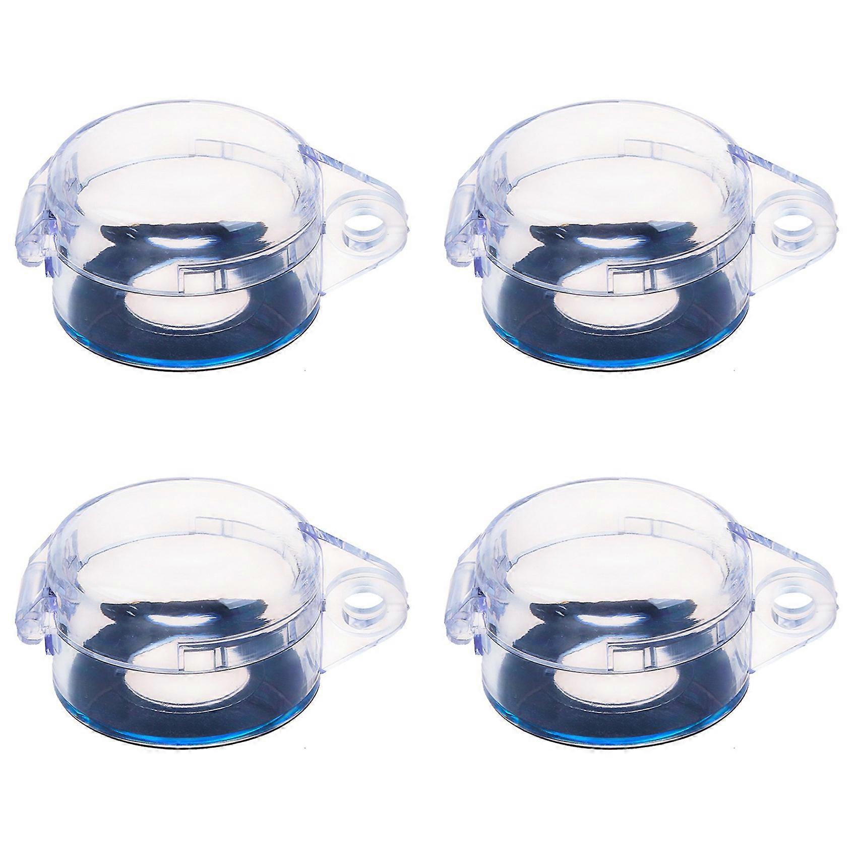 4X Clear 22mm Protective Cover Guard Case for Round Push Button Switch