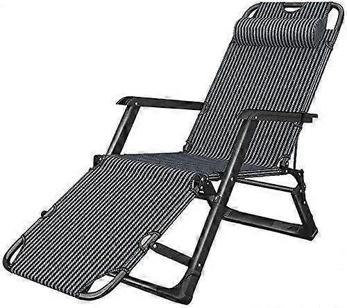 Zero Gravity Folding Sun Lounger with Adjustable Neck Pillow for Patio Beach or Camping