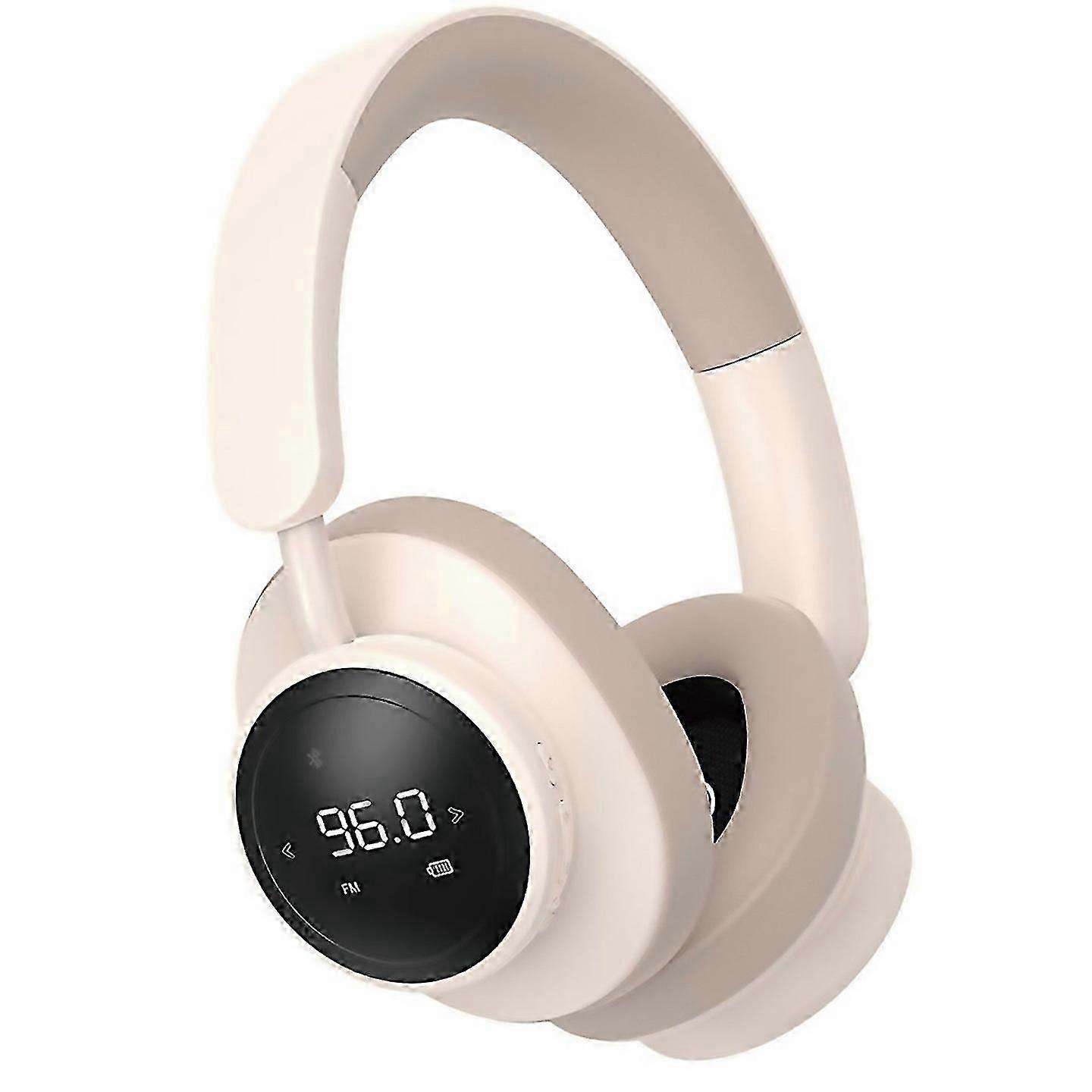 For Wireless Headset Headphone With Mic Khaki