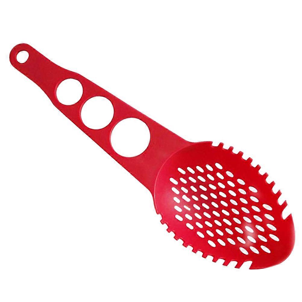 Practical Nylon Spaghetti Spoon Server for Kitchen Use Red Color Tool