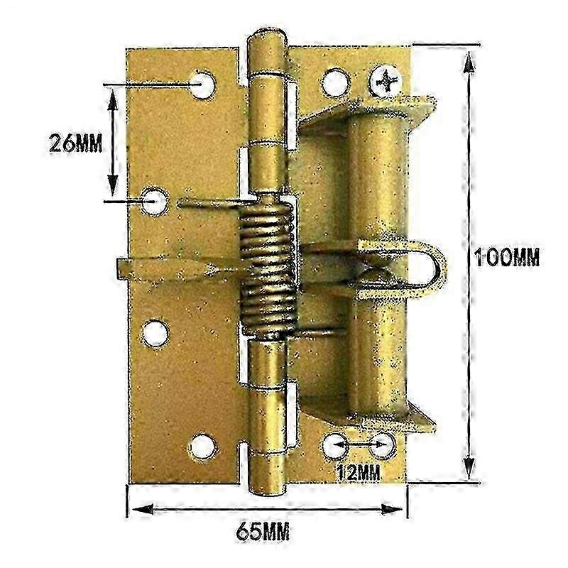Heavy Duty Automatic Door Closer - Adjustable Spring Mechanism for Precision
