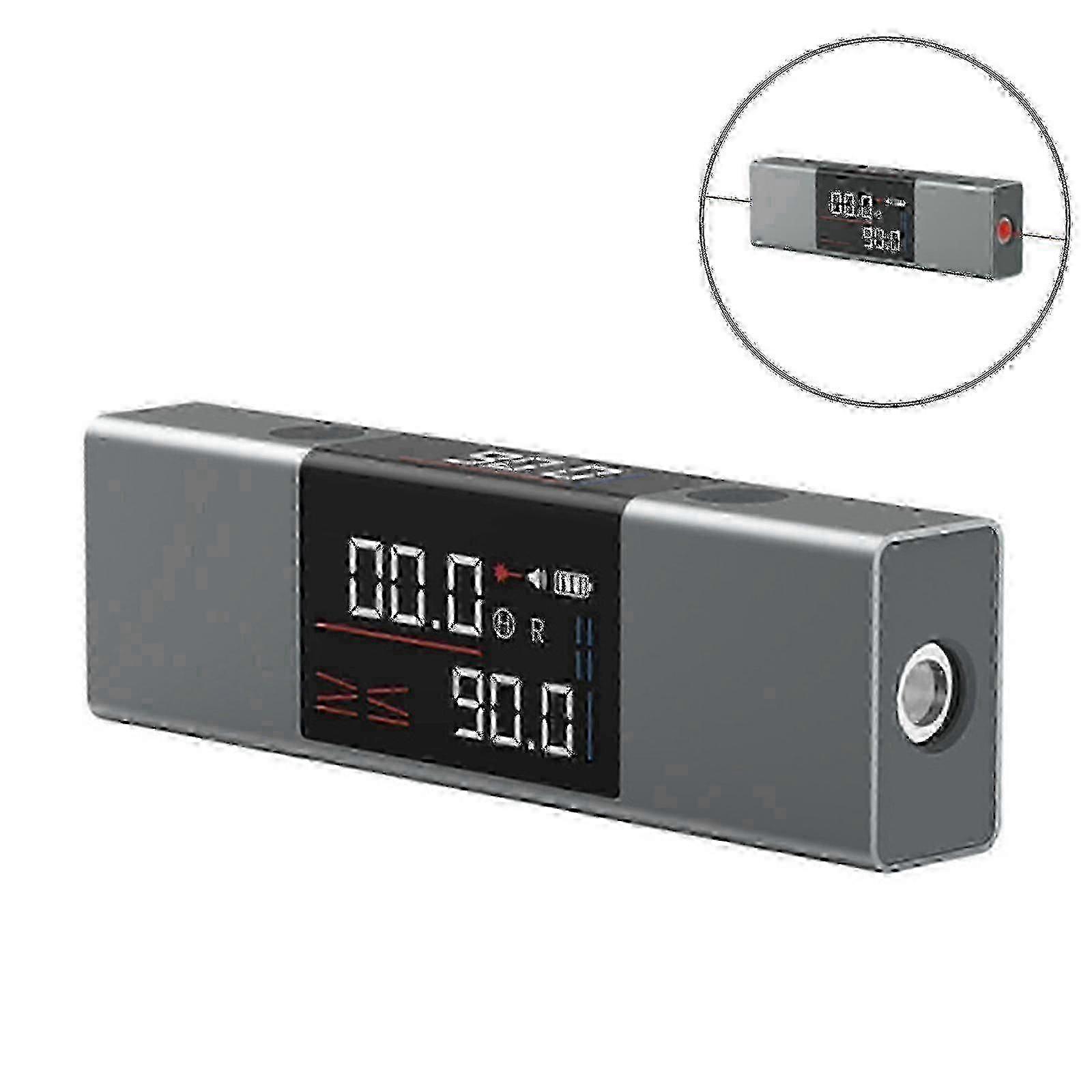 2-in-1 Laser Protractor with Angle Measure & Laser Level, Type-C Charging Digital