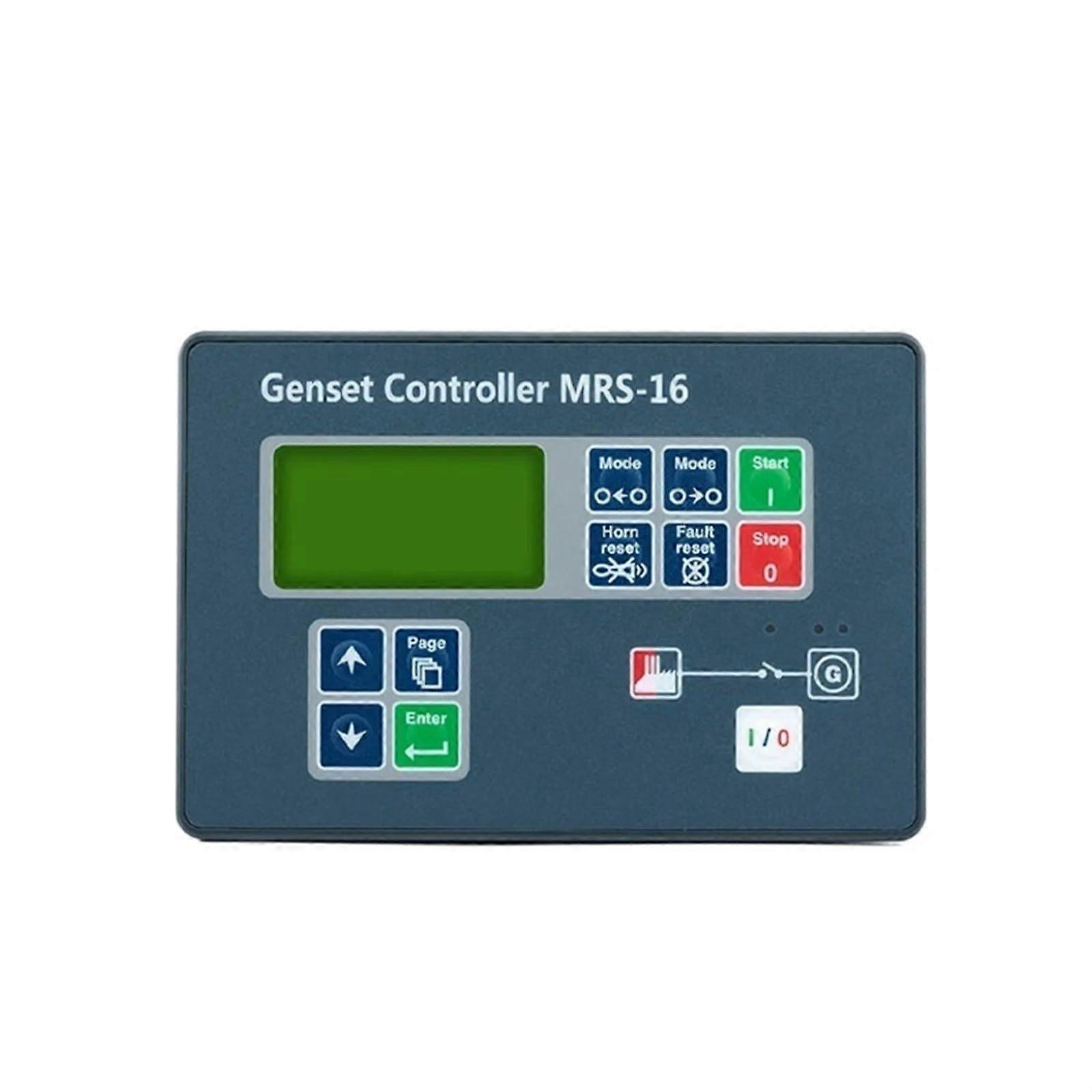 MRS16 Automatic Remote Start Genset Controller with Black LCD Control Panel and Protection Module