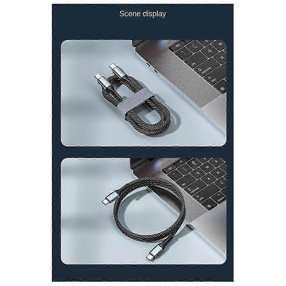 PD 240W Charging Cable Double-Ended Type C to USB Type C 240WPD Data Cord 2M