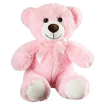 12 Inch Pink Teddy Bear Plush Toy, Soft Stuffed Animal Gift for Kids, Valentines or Birthday