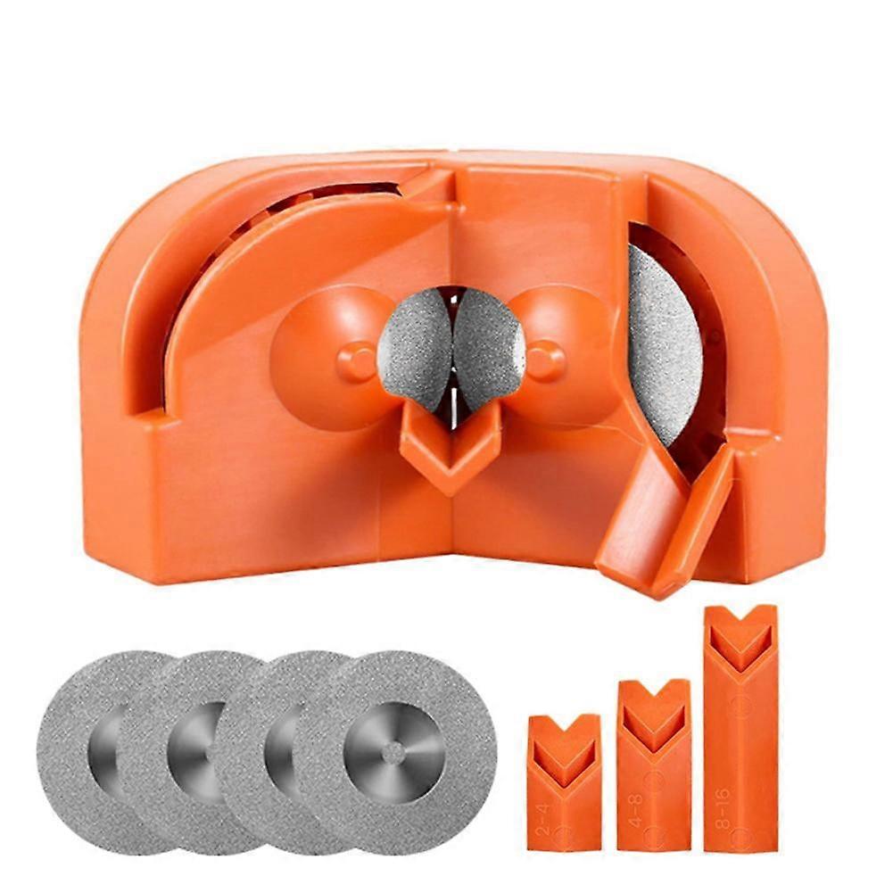 Portable Drill Bit Sharpener with Grinding Wheels for All Bit Types, Metal Material, Fast and Efficient Sharpening