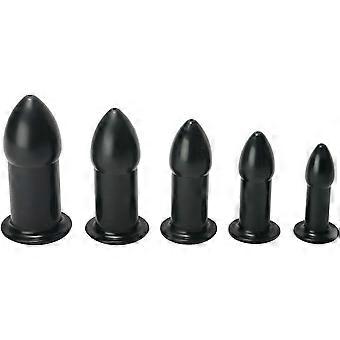 Ease-in Analdehnungsset, Schwarz | 5-teiliges Set für Training, Aufwärmübungen und spielerisches Vergnügen | Perfekt für Männer und Frauen aller Erfahrungsstufen