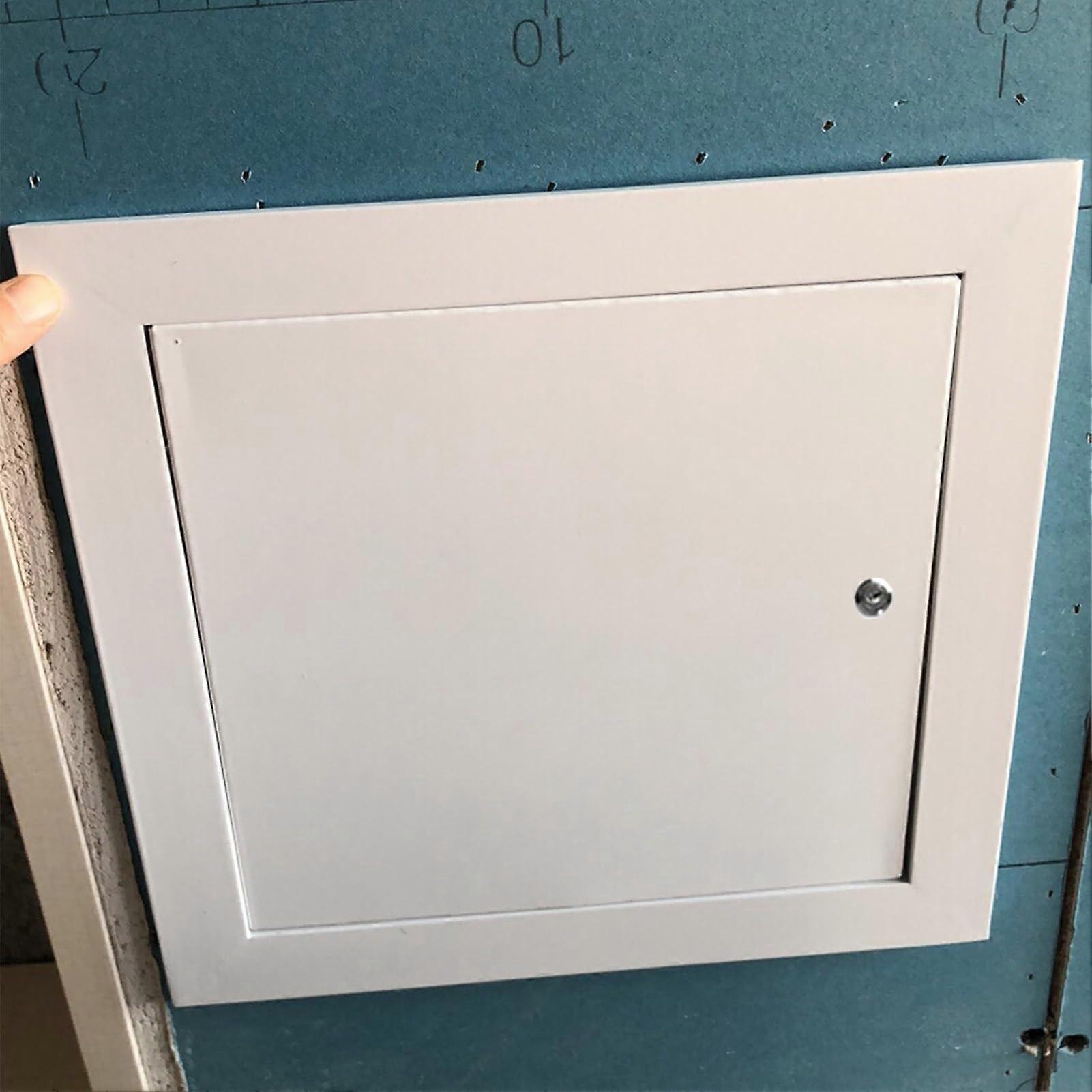 White Metal Lockable Access Panel for Ceiling and Wall, Loft Hatch Door 40x45cm