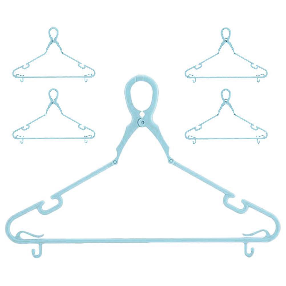 Laundry Windproof Hangers Heavy-Duty Plastic Multi-Function Clothes 5Pcs Set