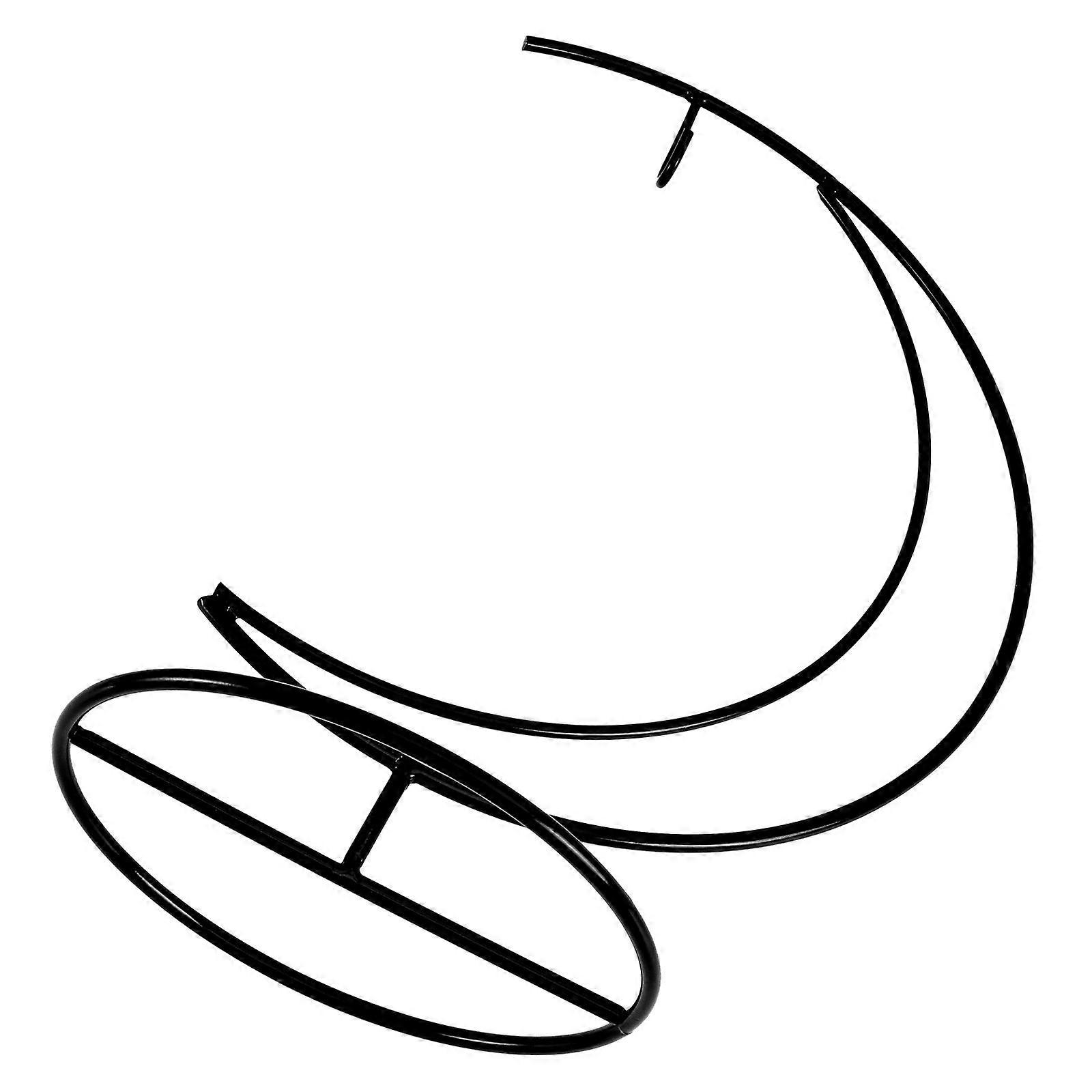 Moon Shape Bracket Small Plant Pot Hook for Decor Use 2Pcs Iron Material