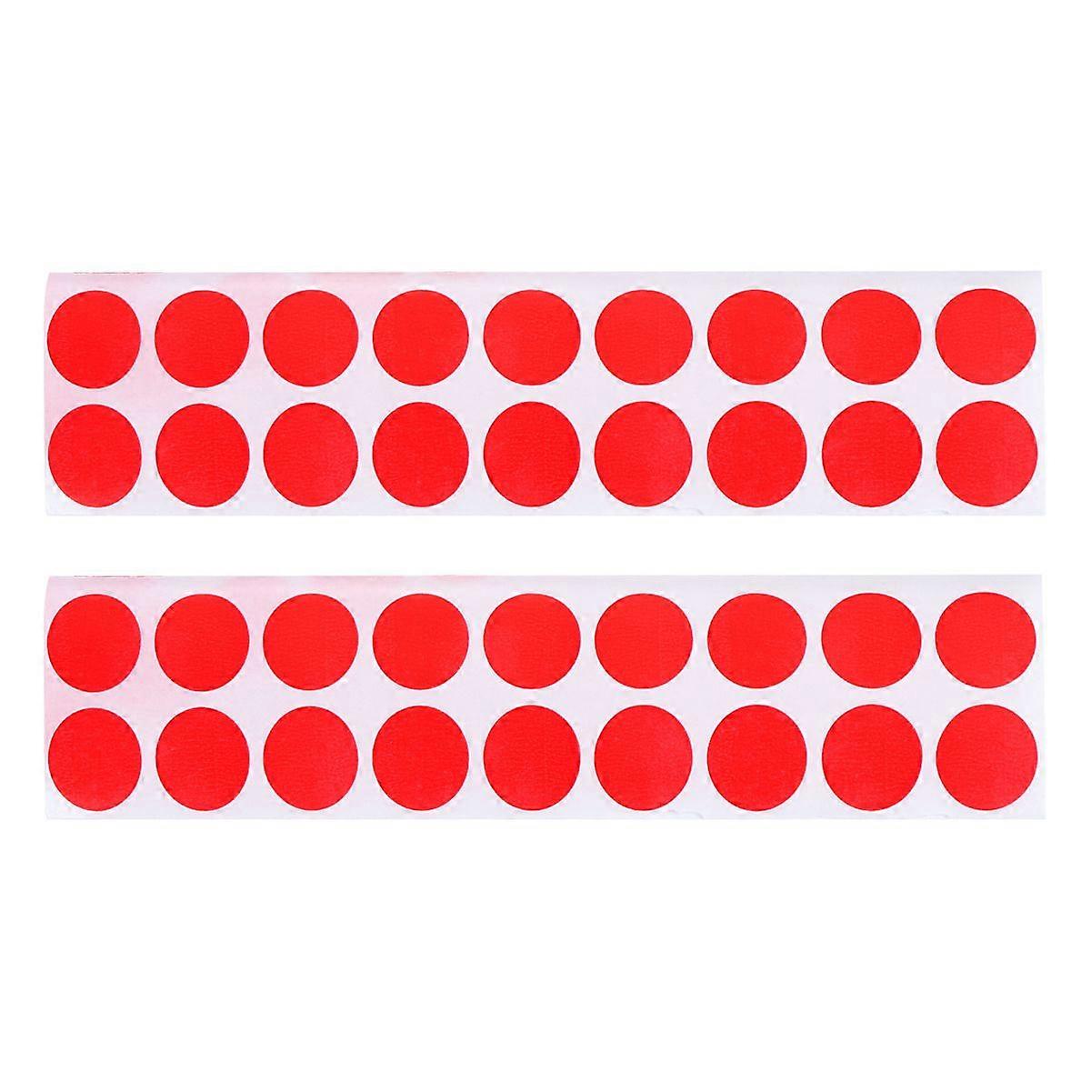 900pcs 2cm Portable Diameter Shooting Target Paper Patch Target Accessory  (Red)
