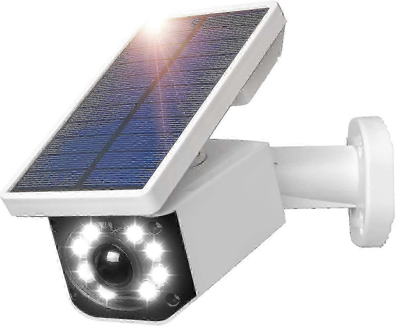 Motion-Activated Waterproof Solar Security Camera with LED Lighting