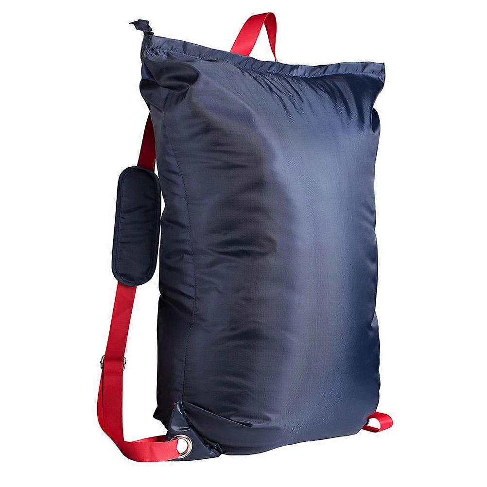 Laundry Backpack Bag for Storage Use 1Pcs Dark Blue Polyester Bag