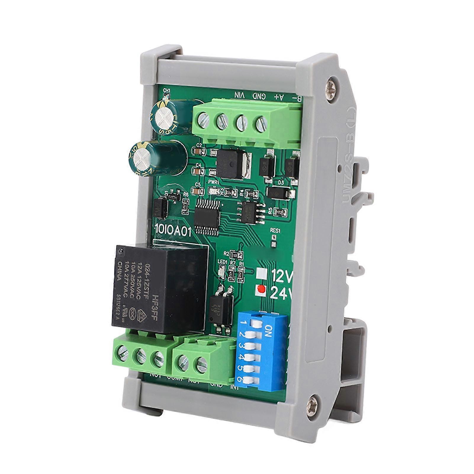 DC 24V 1 Channel Relay Module RS485 Relay Board with Shell for Electrical Equipments