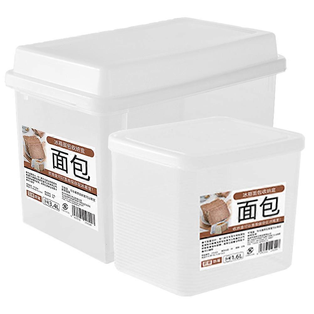 Bread Holder Transparent Bread Container for Storage Use 2Pcs