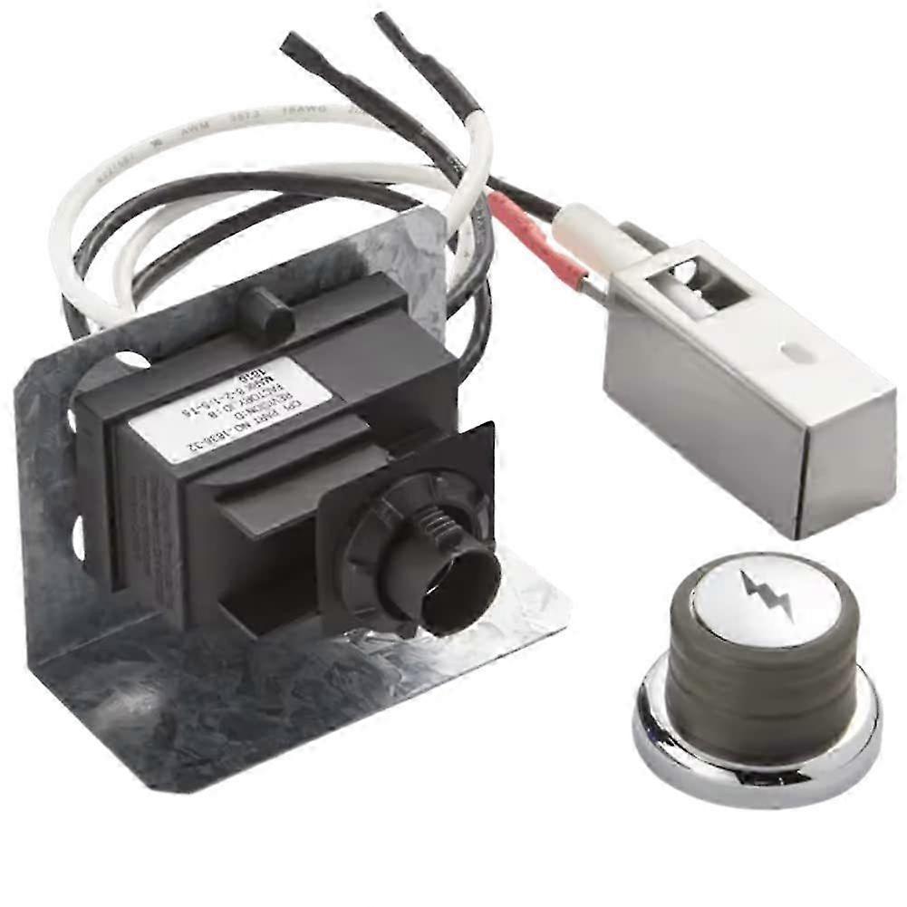 Gas Grill Ignition Kit Includes Button Electronic Igniter Ceramic Electrode compatible with E-310 E-320