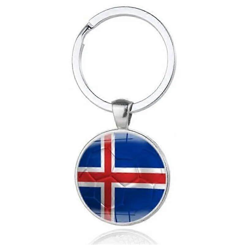 Art Attack Icelandic Flag Soccer Keychain