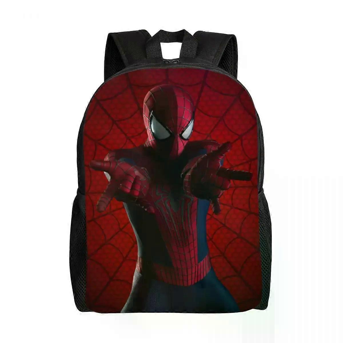 SJ3002 Superhero Spider Man Backpacks for Men Women College School Students Bookbag Fits 15 Inch Laptop Bags