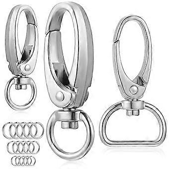 1 Set Leash Dog Tag Clips with Matching Rings for Cat Dog Collars and Necklaces