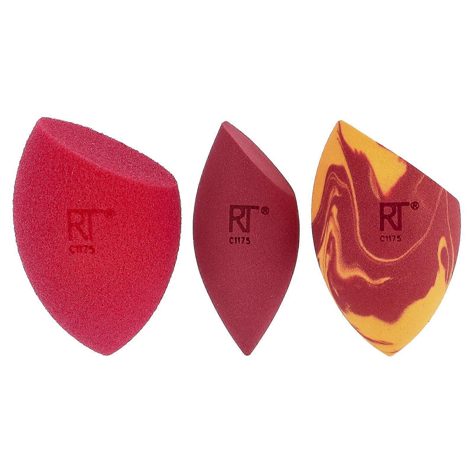 Real Techniques, Makeup Sponge Superstars, 3 Piece Set, 2-Pack