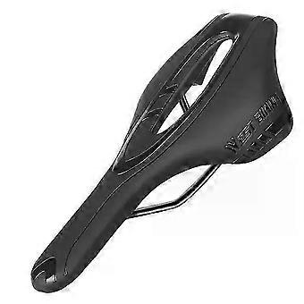 Asiento de silla de montar de bicicleta Road Steel Rails Cojín de bicicleta de montaña para hombres Skid-proof Carretera Soft PU Leather Road MTB Cycling Sillines
