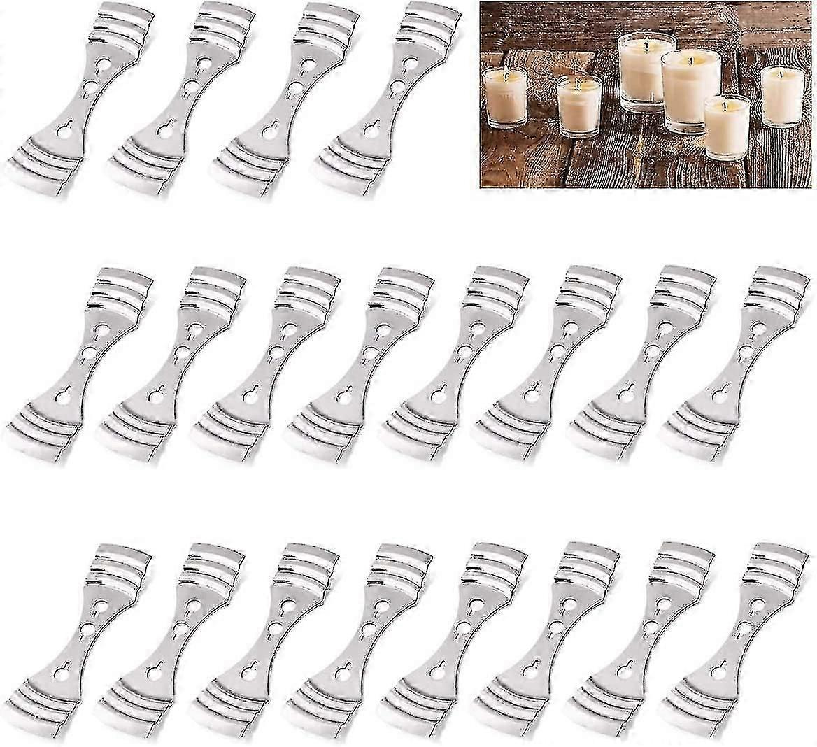 20pcs Metal Candle Wick Centering Device