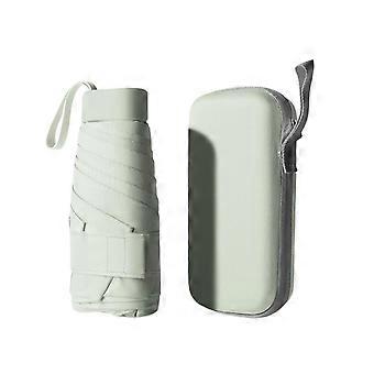 1 Set Folding Umbrella Folding Capsule Shape Waterproof Sunshade Outdoor Sun Rain Reverse Umbrella For Daily Use S05