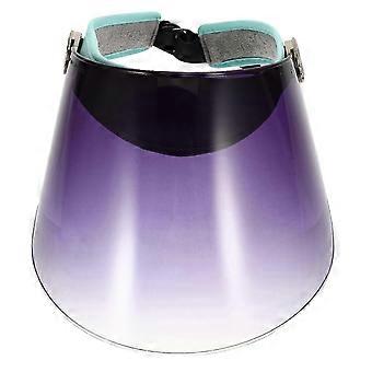 Shield Lens Hat Unisex Sun Block for Protection Use Blue Travel