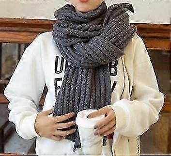 1PCS Gray 101 Warm Days Student Solid Color Scarf