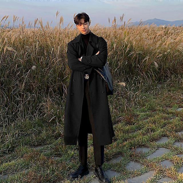 2023 Brand New Spring Trench Korean Men's Fashion Overcoat for