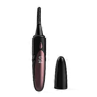 Beheizbare Wimpernzange, elektrische Wimpernzange mit 4 Temperaturstufen, natürliches Wimpernwachstum, Make-up-Tool, Schwarz