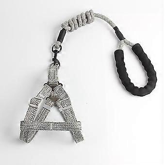 Pet Harness Neck Collar Comfortable Chest Strap Adjustable Traction Rope Leash Puppy 120/2.0cm