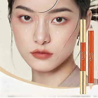 Dual-Ended Contour Highlight Pen - Cream Formula Blendable with Sharpener