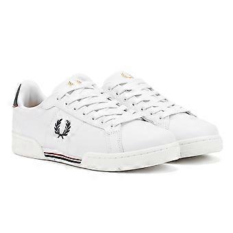Fred Perry B722 Leather Men's White/Navy Trainers