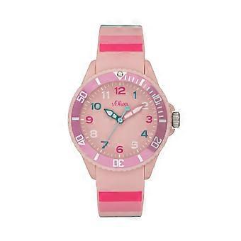 s.Oliver Watch Silicone Ribbon Watch Kids Girls SO-4003-PQ