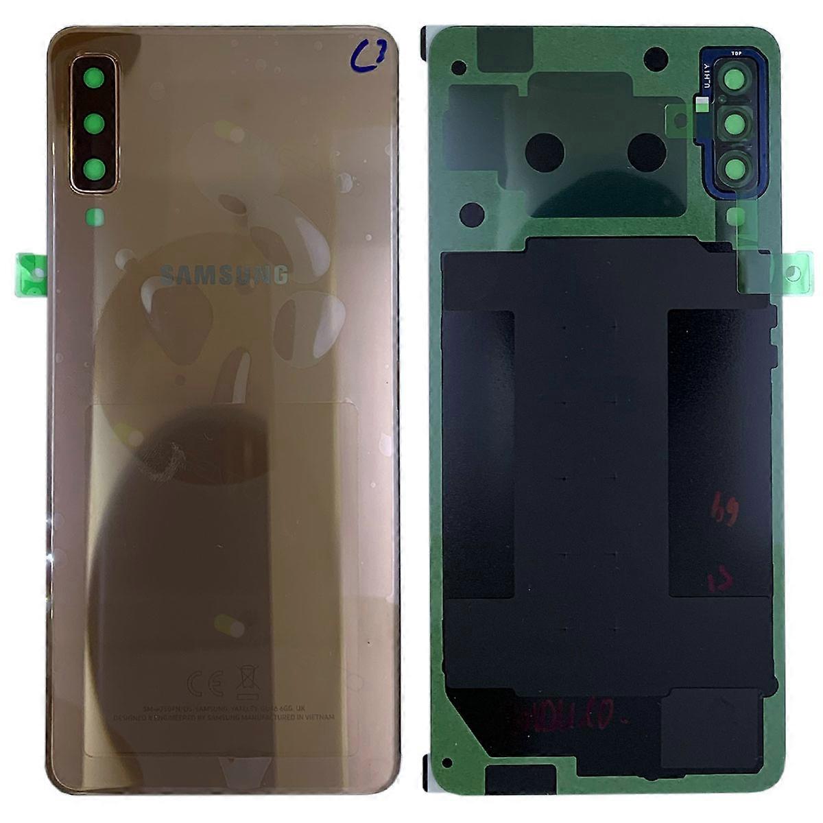 Samsung GH82-17829C Battery Cover for Galaxy A7 2018 A750F + Adhesive Pad Gold